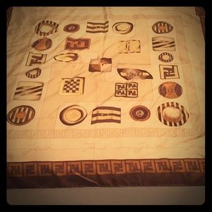 Fendi Zucca silk scarf